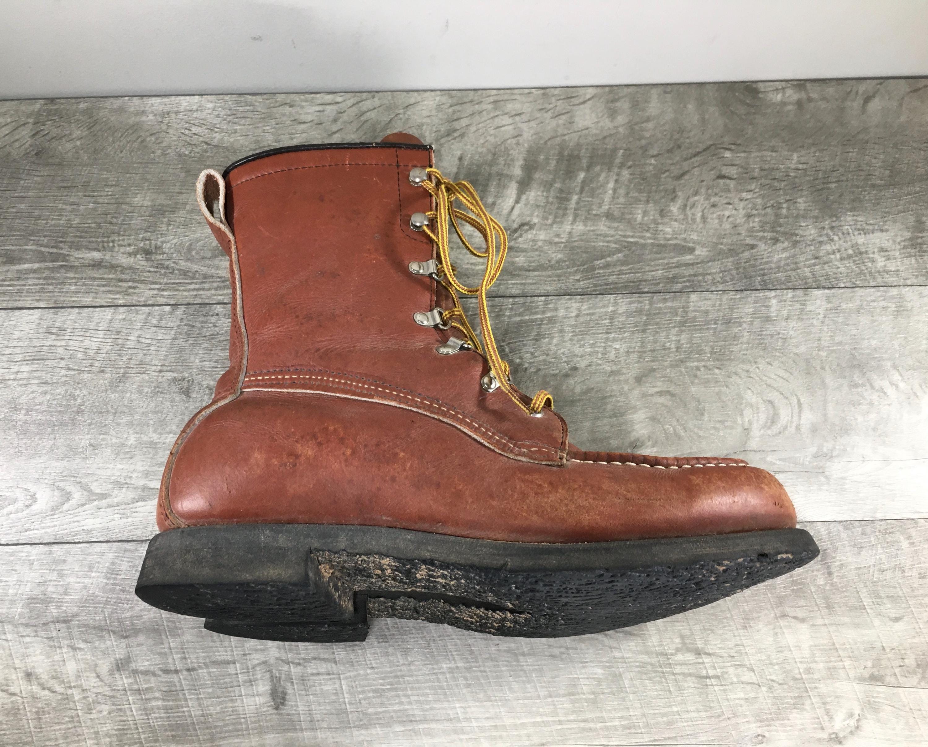Vintage Field & Stream 989 Mens Upland Soft Moc Toe Work Hunting Boots Size 8 D Vintage Field & Stream 989 Mens Upland Soft Moc Toe Work  main image 2