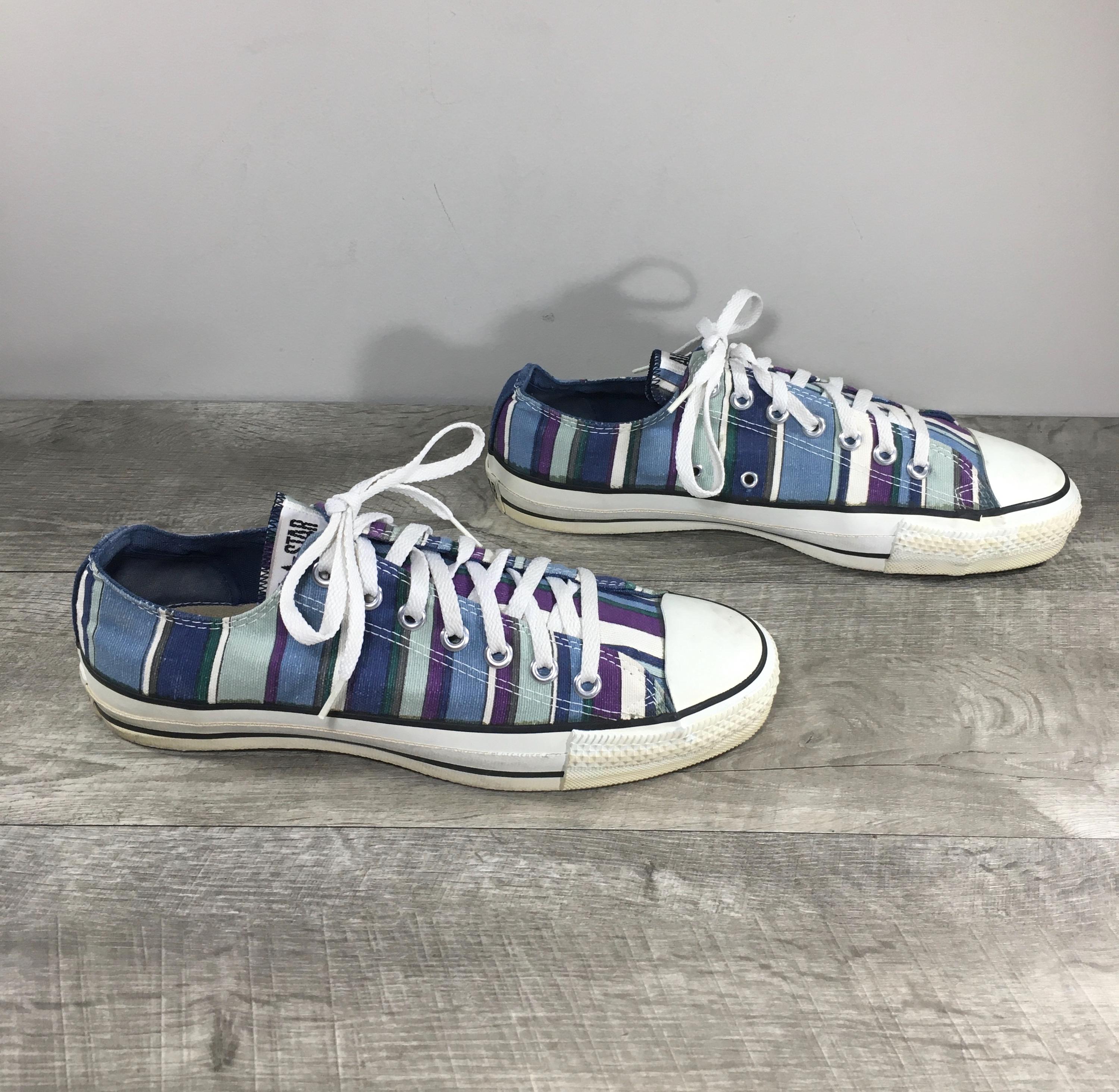 Vintage converse 80-90s blue low-top canvas sneakers Men’s 7 Women’s 9 Wood Vintage 80s Converse Chuck Taylor All Star Cornflower Blue  main image 4
