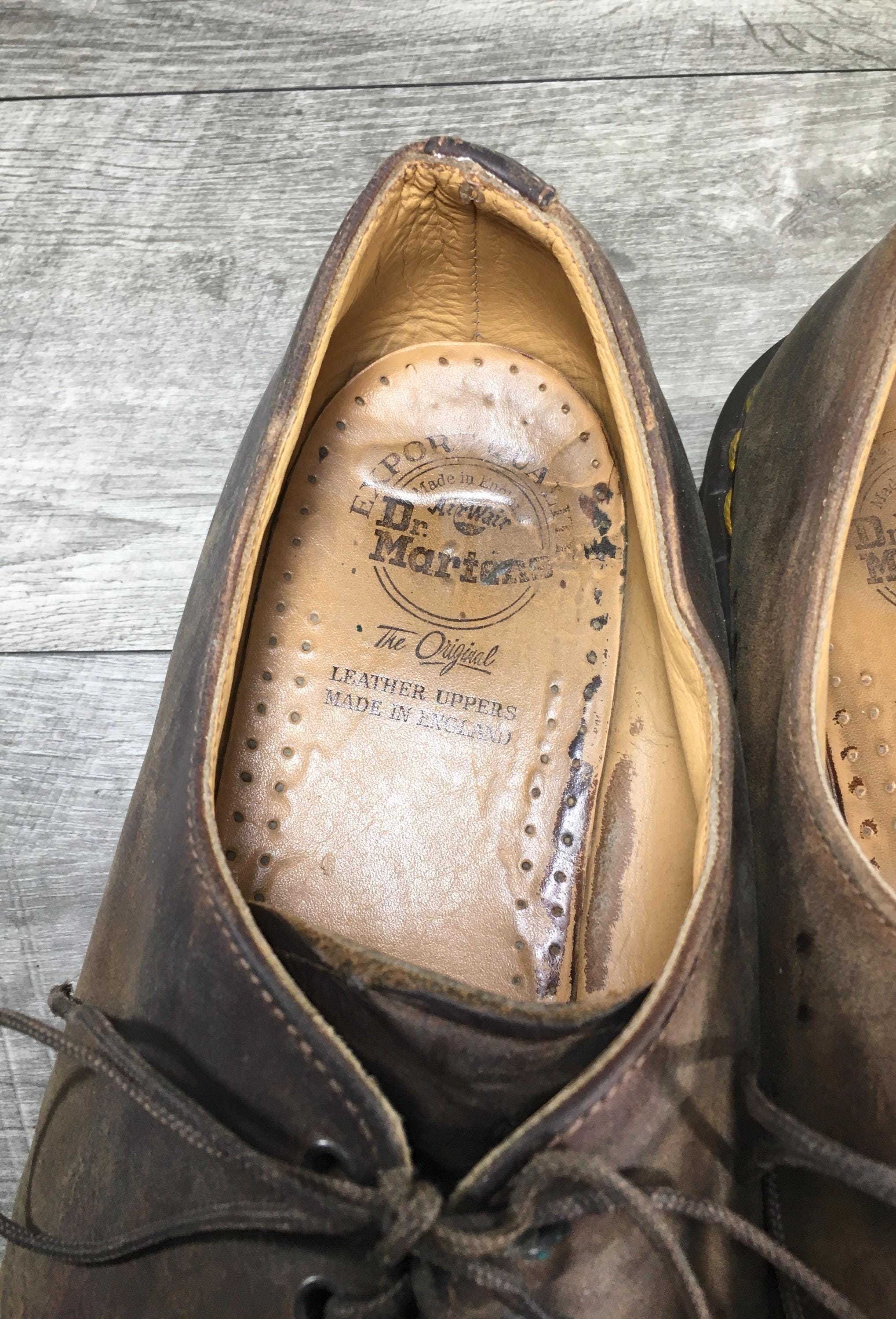 Vintage Dr. Martens Doc D7298 Derby Brown Leather Mens  display picture 2