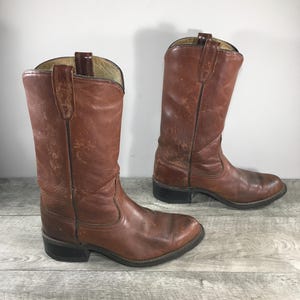 1960's-70's ACME Vintage Men's Cowboy Boots With J Toes