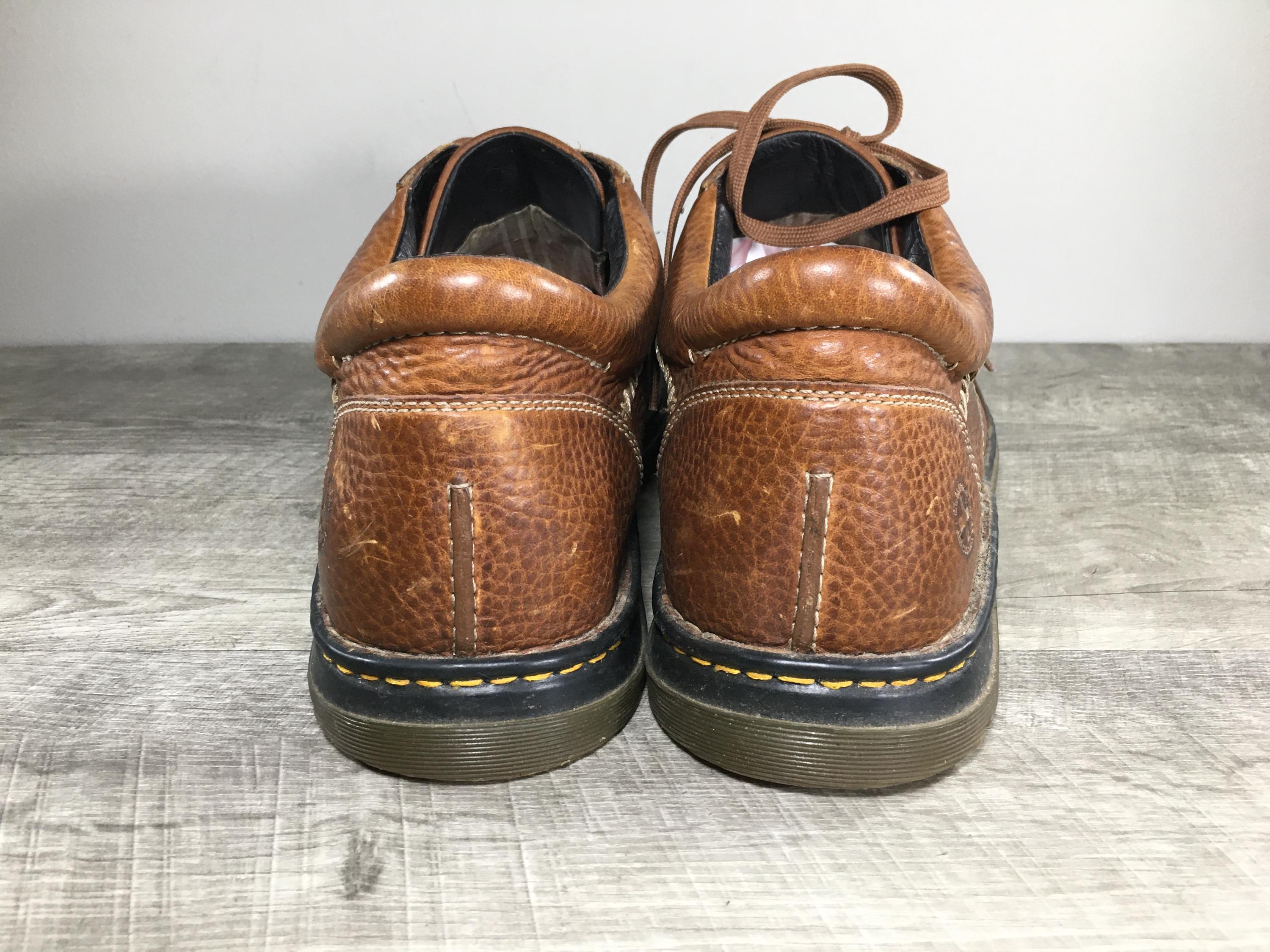 Dr Doc Martens 8B97 Brown Pebbled Leather Mens Lace Up Shoes Oxfords Size 12 DMs 1461 Crazy Horse Leather Oxford Shoes in Brown | Dr. Martens main image 4