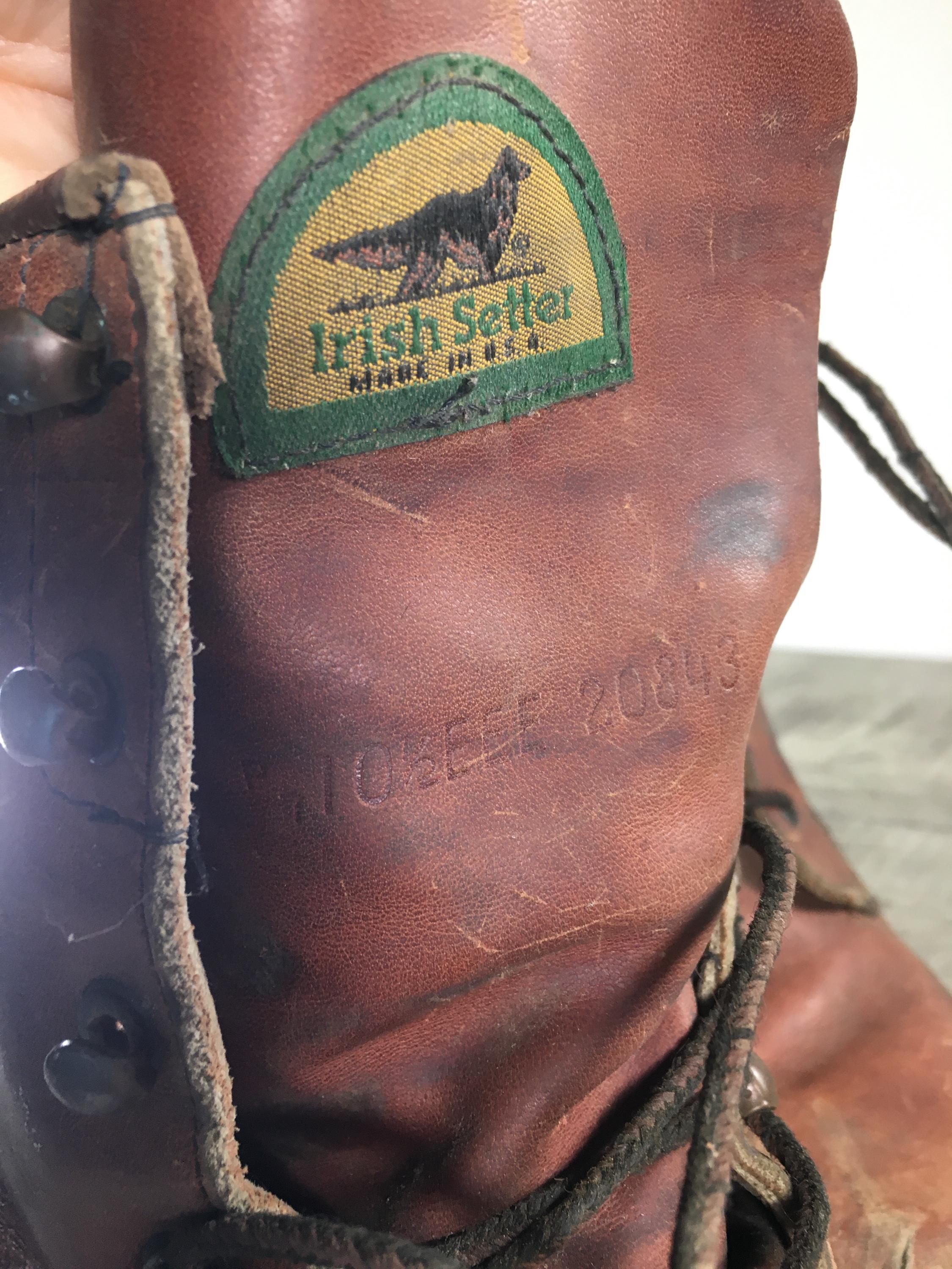 Vintage Irish Setter Sport Upland Work Mens Hunting Brown Leather Boots Size 9 Irish Setter Brown Boots for Men for Sale | Shop New & Used  main image 2
