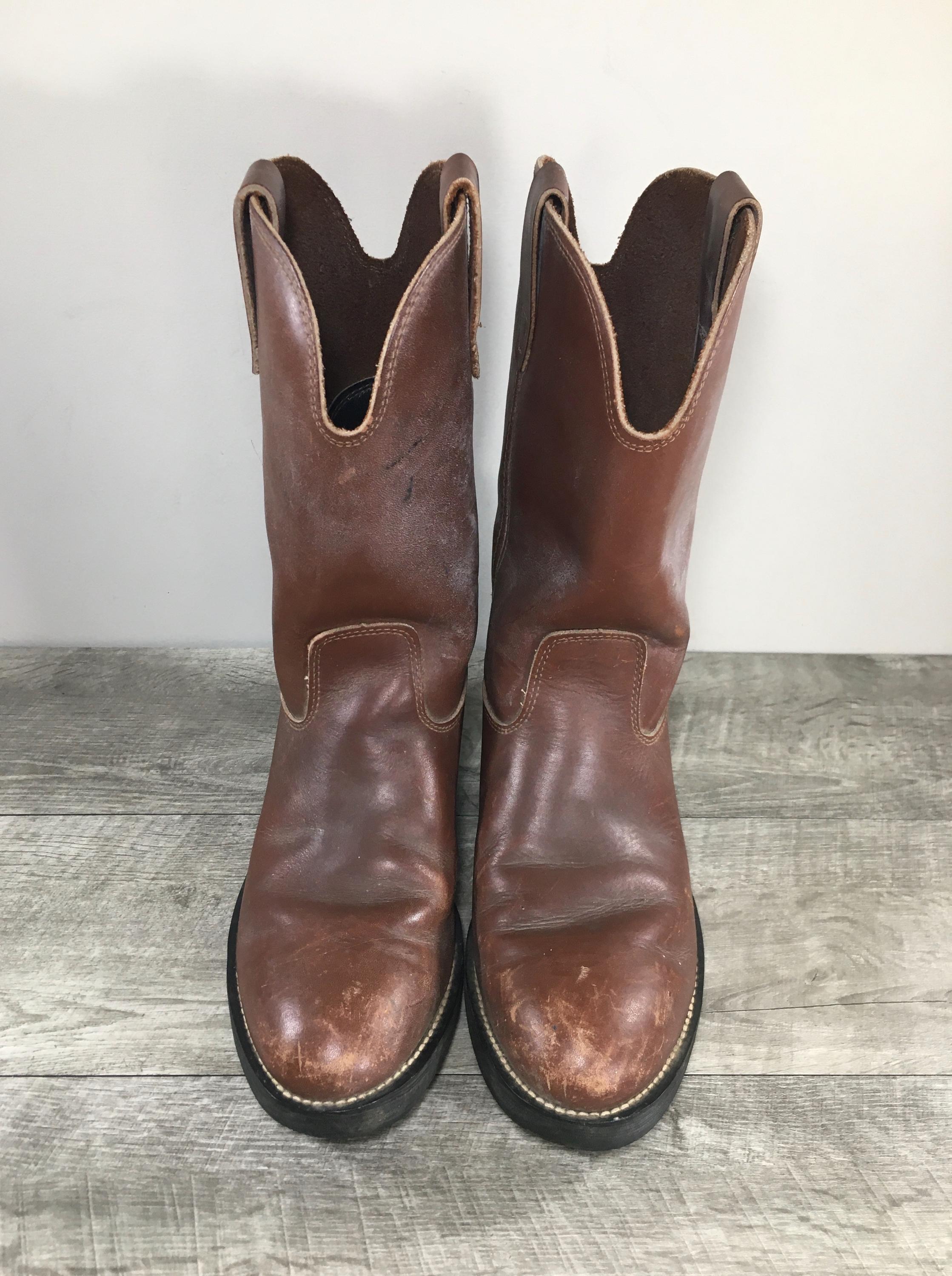 Georgia Cowboy Men's Western Brown Leather BIKER Motorcycle
