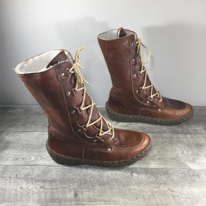 Cabela\'s Men\'s  Brown Leather Lace-Up Outdoor Boots. Size 9 Cabela main image 3
