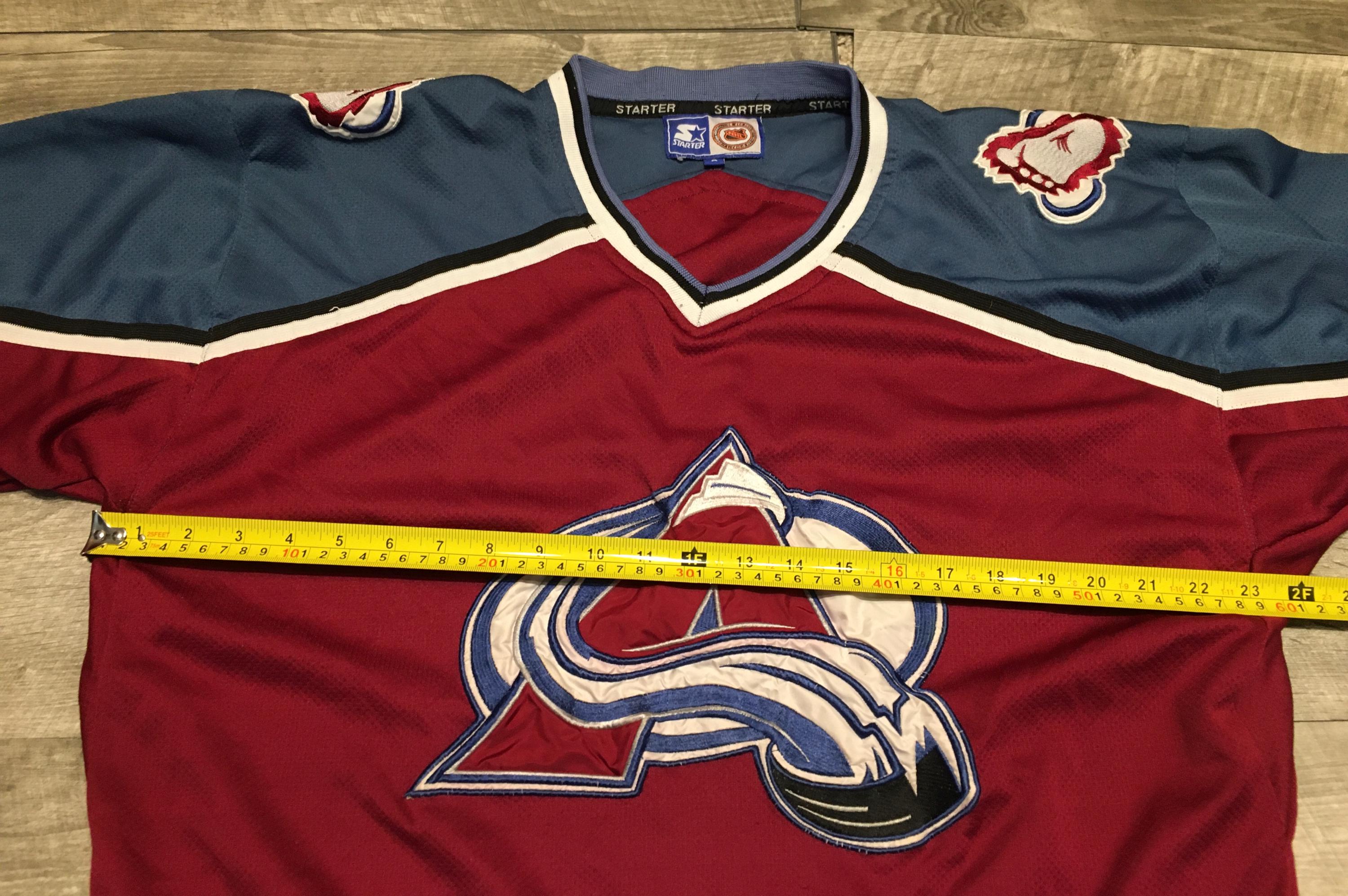ビンテージ スターター コロラド・アバランチ NHL ホッケー ブルーと 