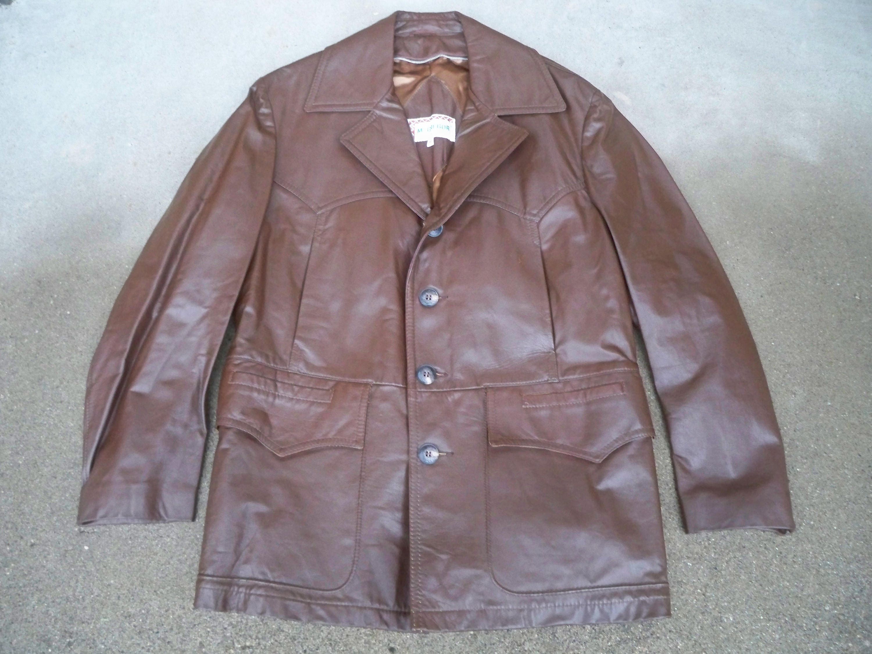 Vintage Mcgregor Leather Motorcycle Biker Riding Bomber Mens - Etsy