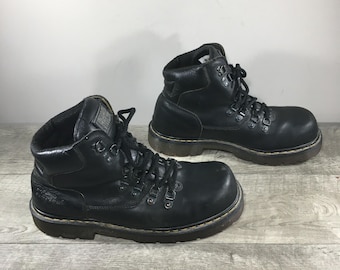 Mens Dr. Martens Industrial Air Wair Steel Toe Leather 8836 Chunky Boots Size UK 10 US 11 Made in England