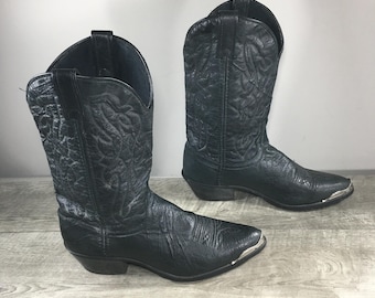 Laredo Men's 7640 East Bound Cowboy Western Pull On Mens Boots Vintage Size 10 Made in USA