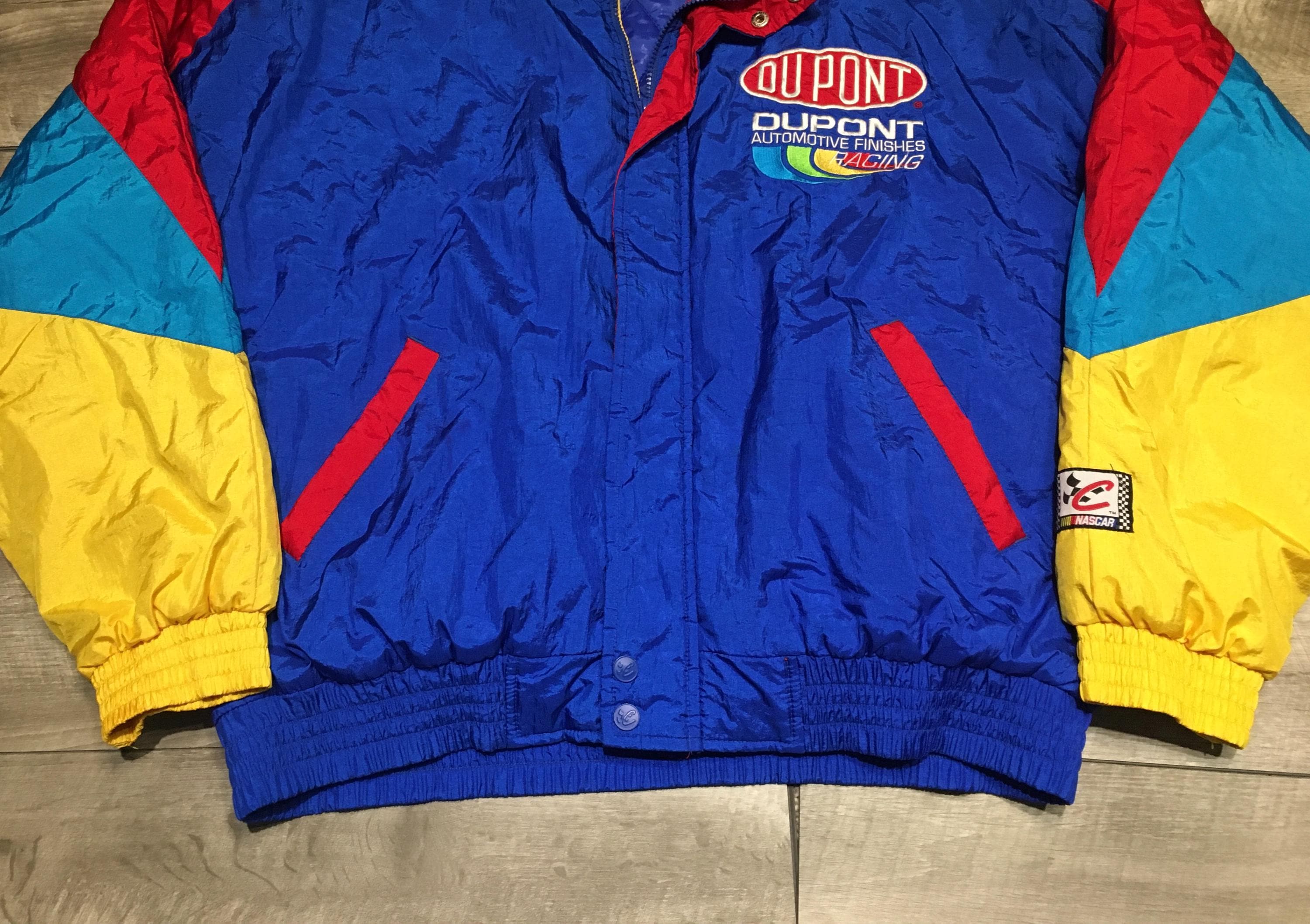 DU PONT NASCARジャケット サイン入り 90s ナスカー オフィシャル コットン レーシング ジャケット