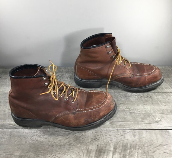 Vintage Red Wing 8249 Mens Brown Leather Roughnec… - image 1