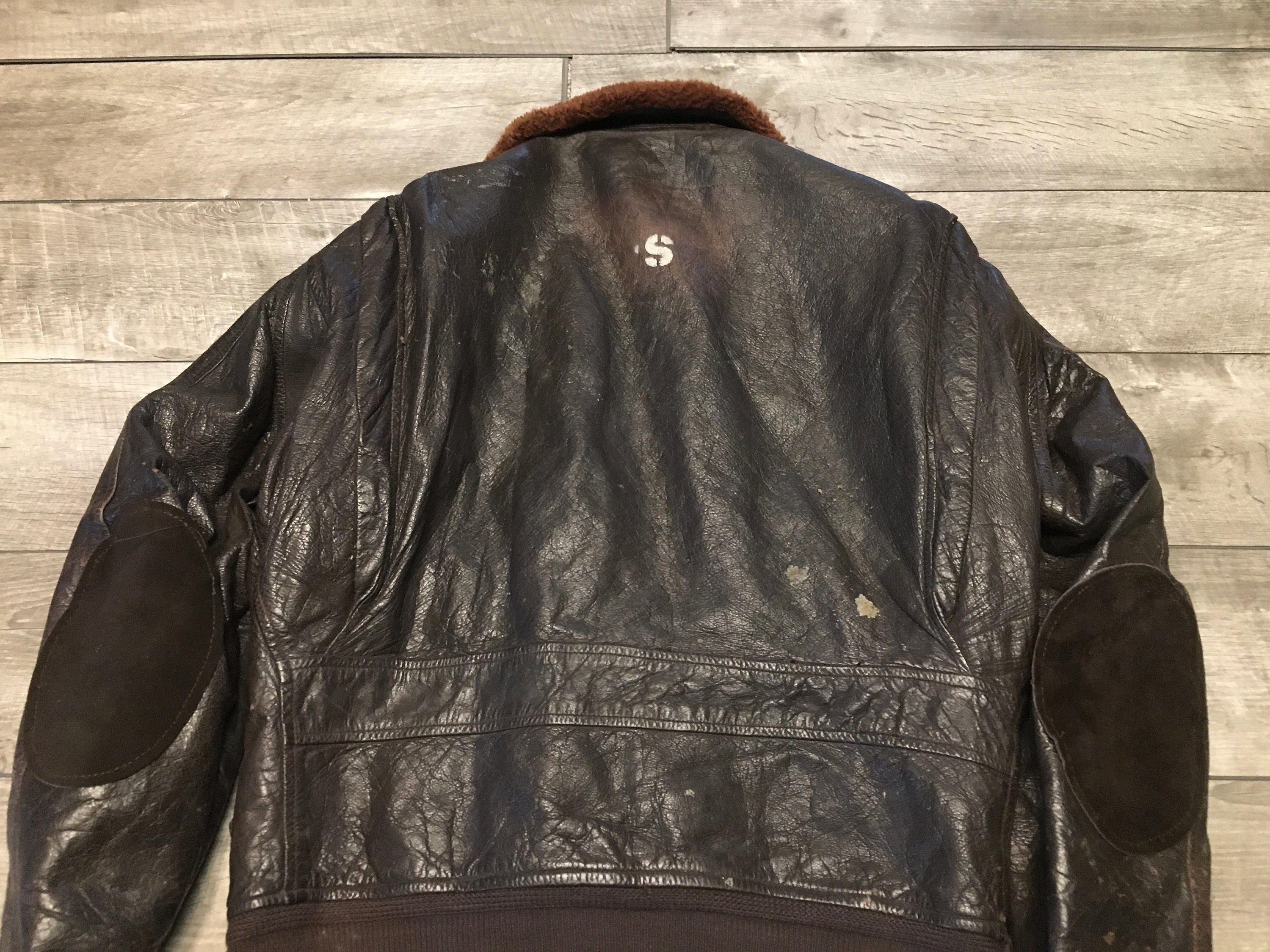 Vintage Vietnam Era G-1 US NAVY Naval Cockpit Bomber Flight Brown