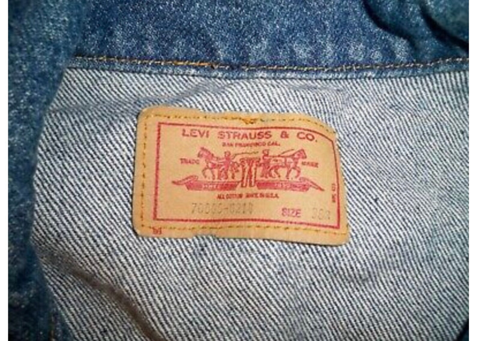 Vintage Levis 705 Dark 4 Pocket Denim Jean Barn Trucker Jacket | Etsy