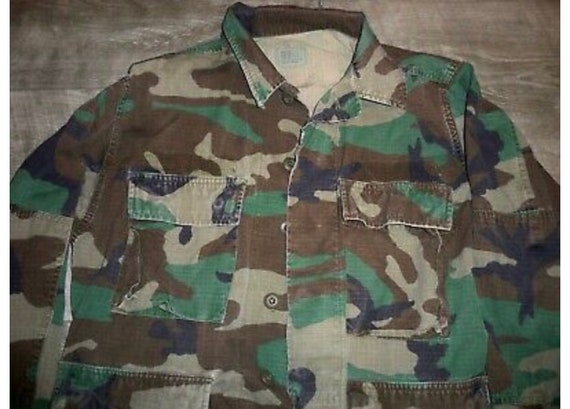 1990's Vintage US Army Woodland Hot Weather Camo … - image 2