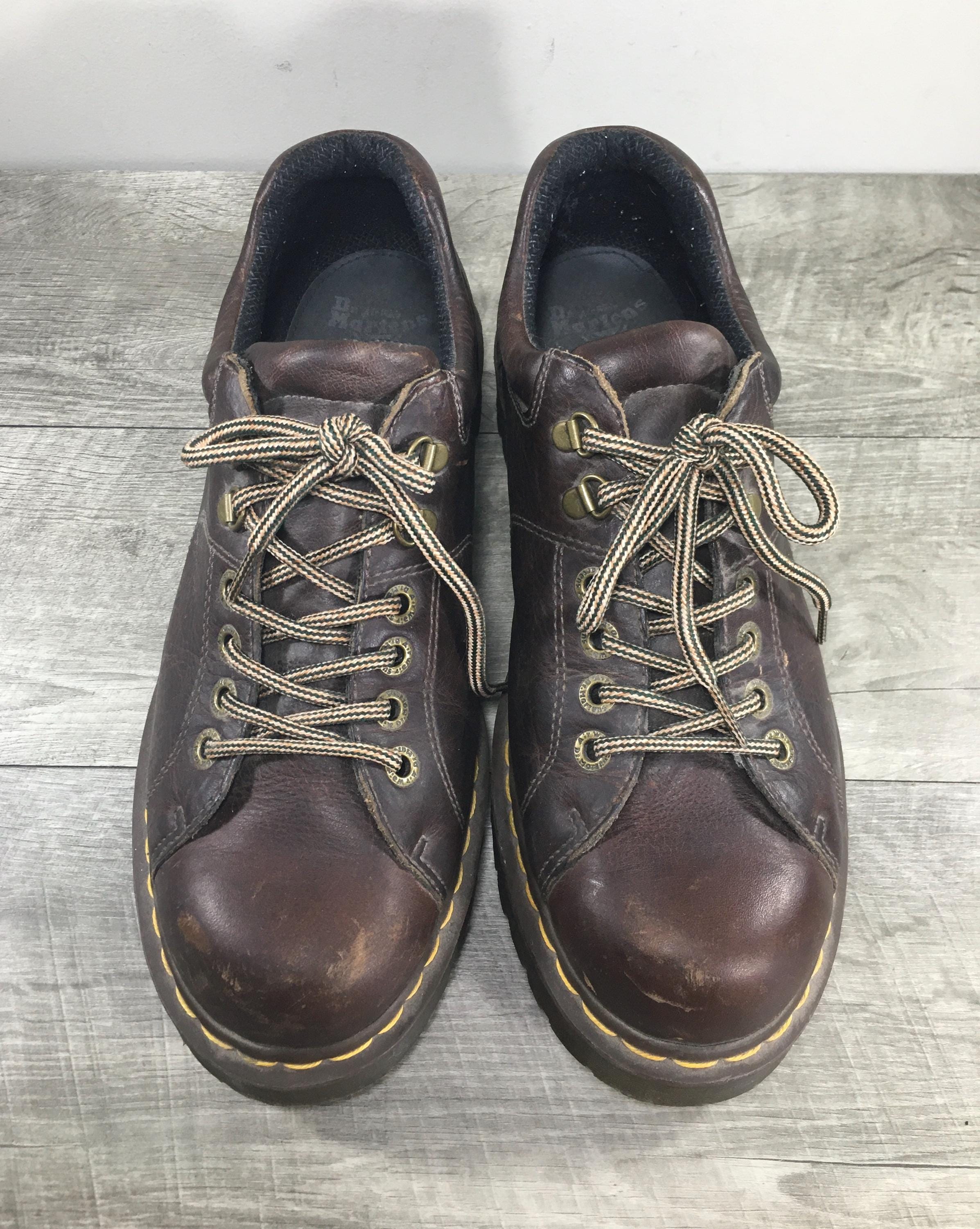 Vintage Dr. Docs Martens 10940 Brown Leather Chunky Lace up 