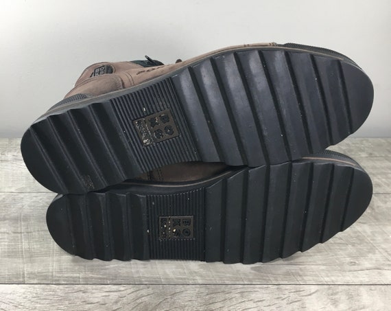 Parelachtig invoeren Puur Vintage Reebok Boks Brown Leather Men's High Top Sneakers - Etsy