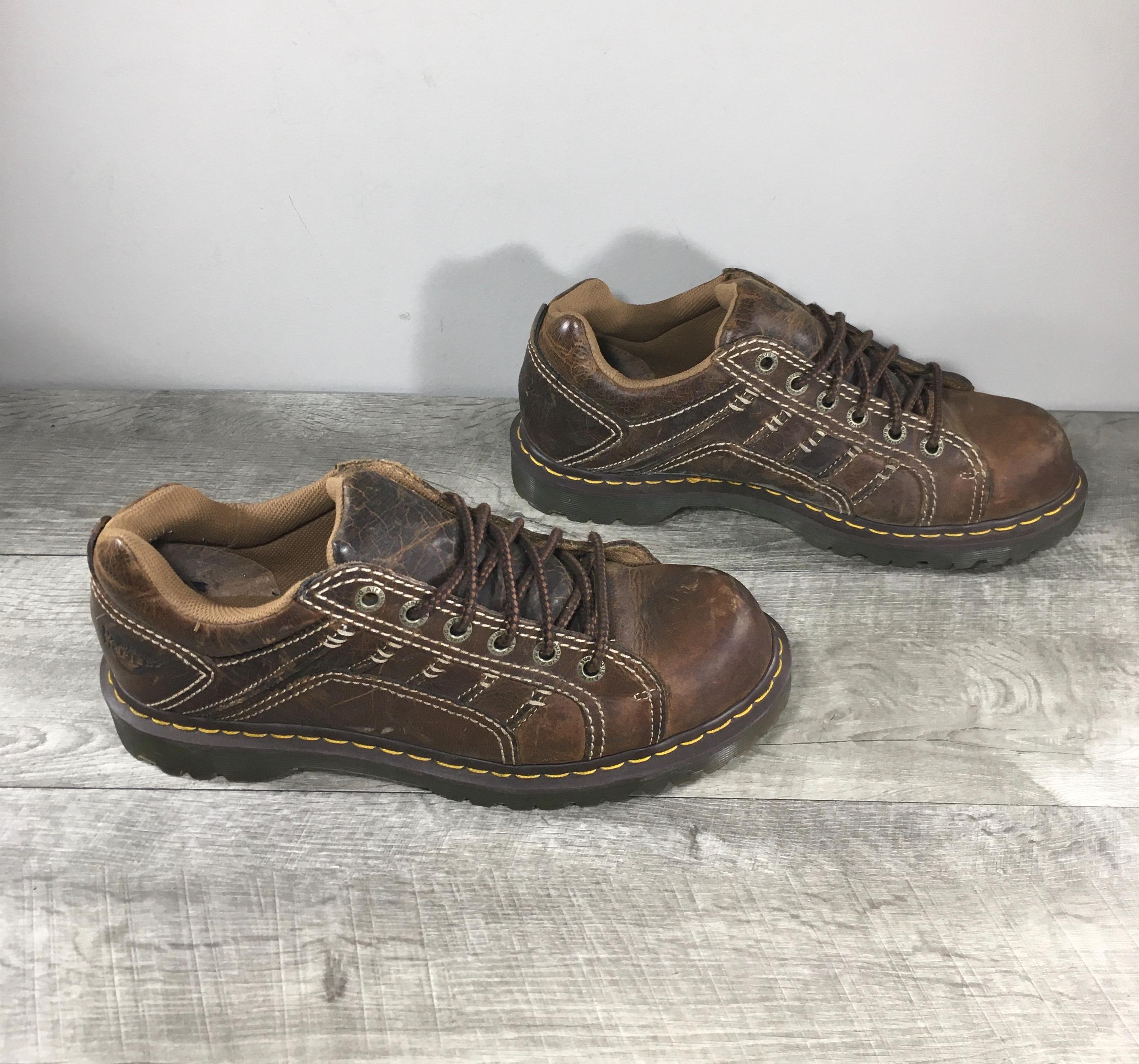 Doc Dr. Martens Men\'s Sz 11 Keith Brown Leather Oxford Chunky Shoe Y2K Lug Sole Dr. Martens Keith Mens 12 Brown Leather Shoe Low Boot Chunky  main image 2