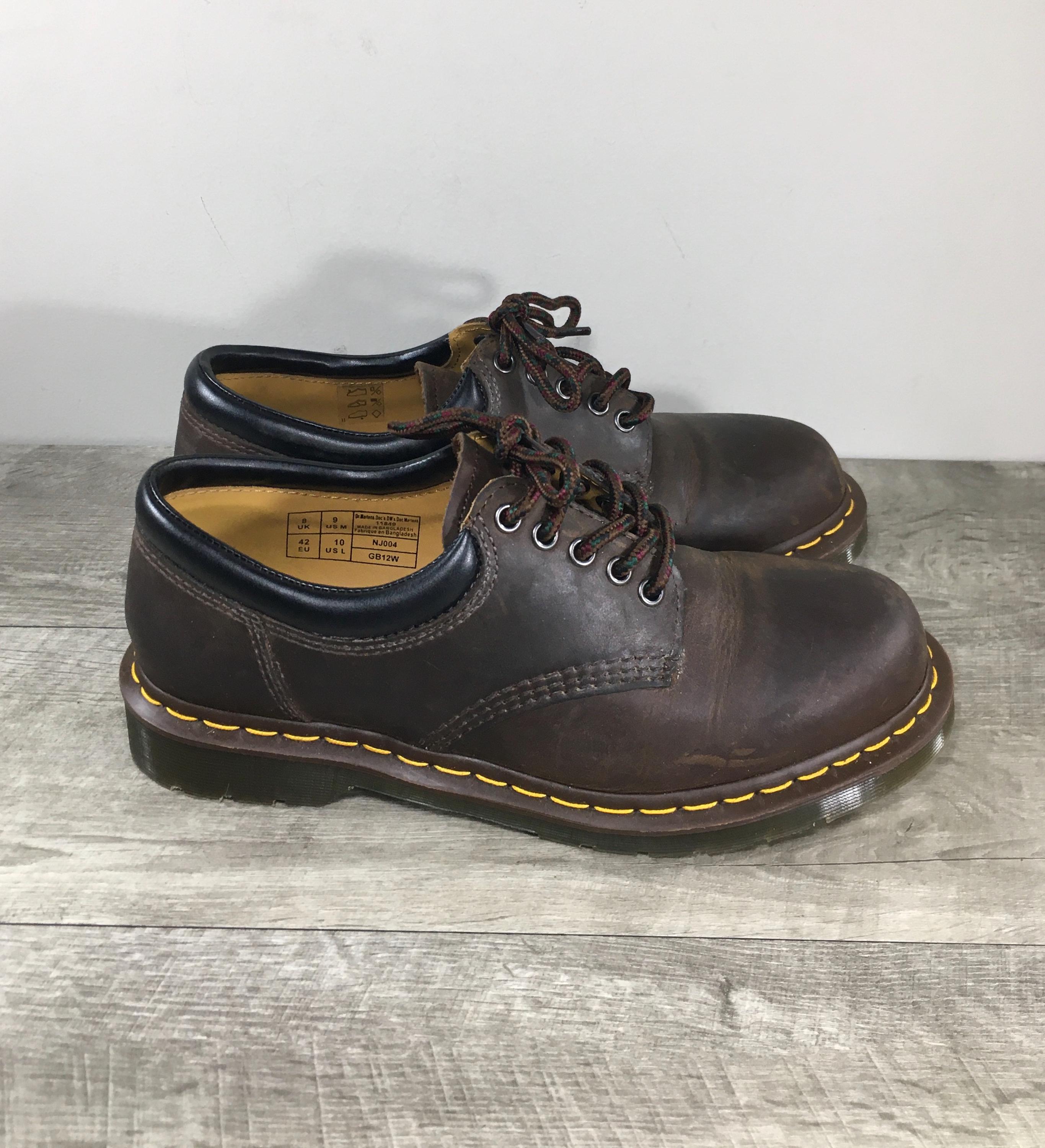 Dr. Martens Boston Docs Men’s Chunky Derby  Distressed Leather Shoes UK 13 US 14 Dr. Martens Boston Docs Men main image 2