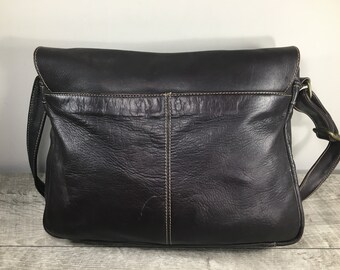 Vintage Made in Colombia Brown Leather Shoulder Bag