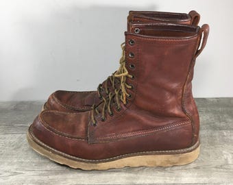 Vintage Red Wing Irish Setter 877 8-inch Moc Toe Brown  display picture 1