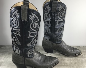 ヴィンテージ インペリアルレザー ツートン グレー＆ブラック メンズ