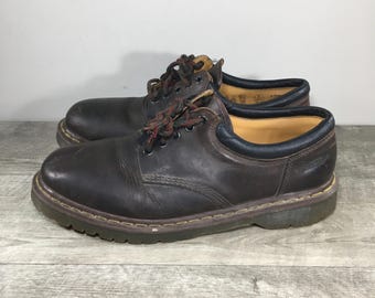 Docs Dr. Martens 8053 Arc Crazy Horse Brown Leather Platform Mens