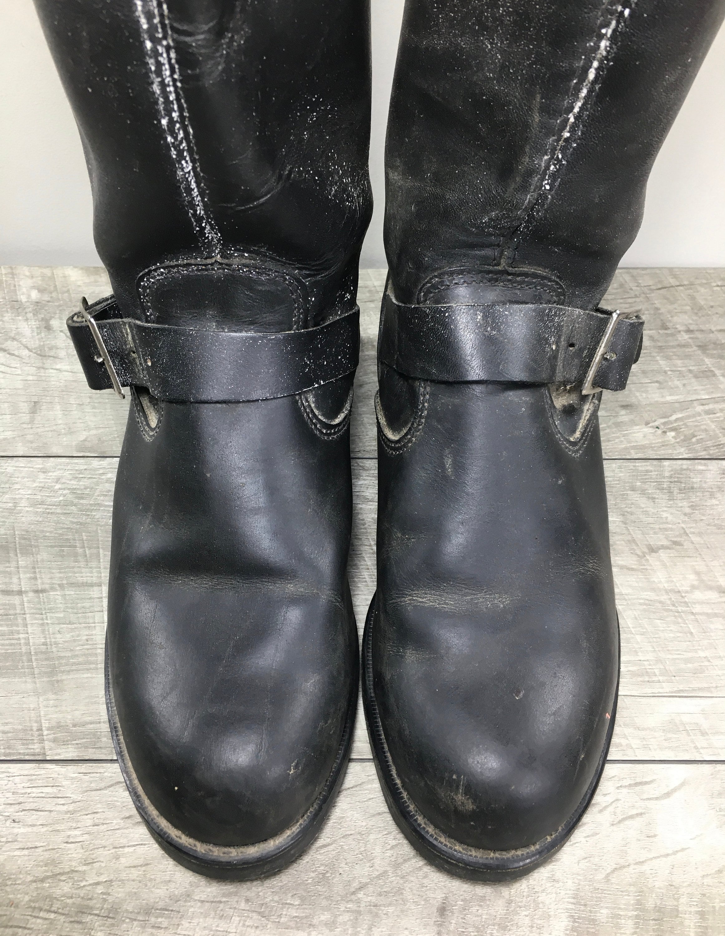 Vintage Black Leather Harness Motorcycle Riding Engineer Vintage Black Leather Harness Motorcycle Riding Engineer