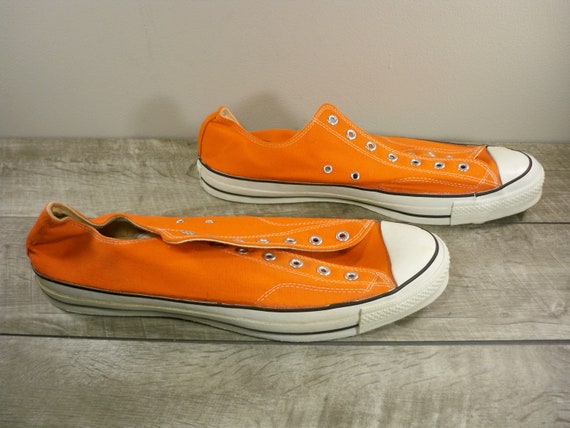 Old Stock CONVERSE Chucks All Orange Canvas - Etsy