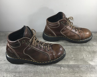 Dr. Martens England 9352 Docs Leather Work Chunky Mens Boots Vintage Size UK 13 US 14 Made in England