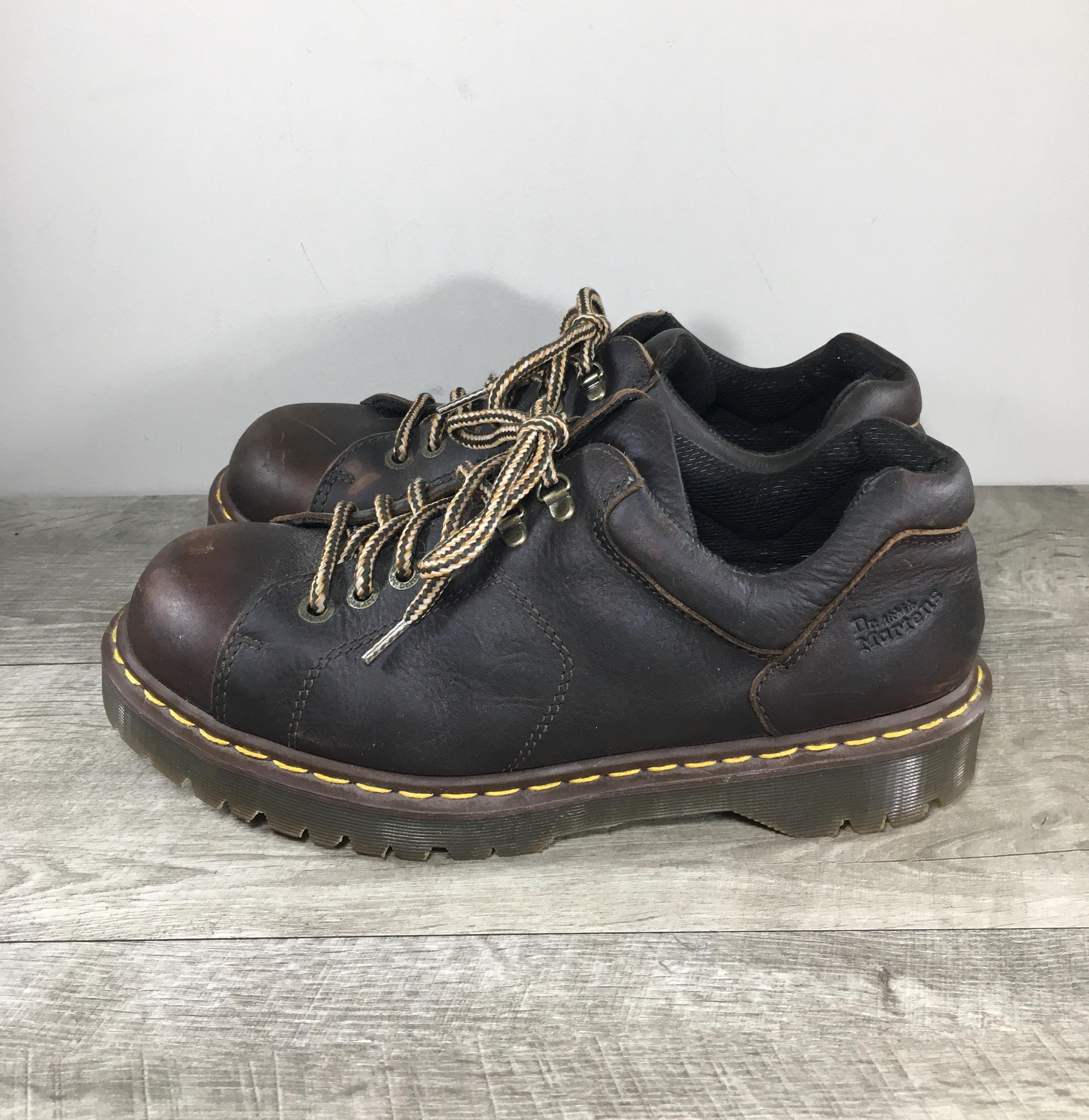 Dr Martens 90’s  8312 Black Leather Oxford Low Boots Men’s Size 9 Vintage 90s Dr. Martens black 8314 chunky platform leather  main image 4