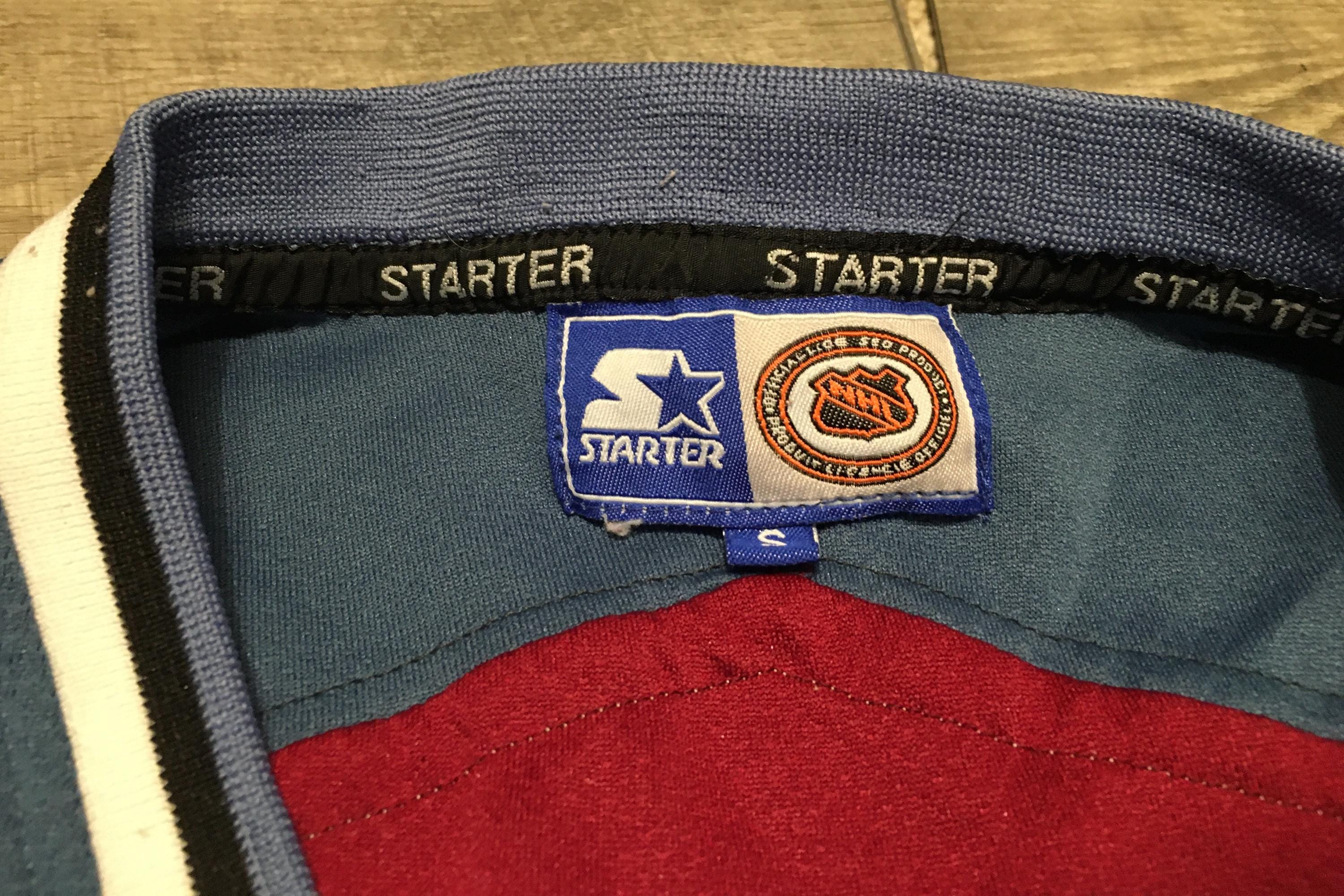 ビンテージ スターター コロラド・アバランチ NHL ホッケー ブルーと 