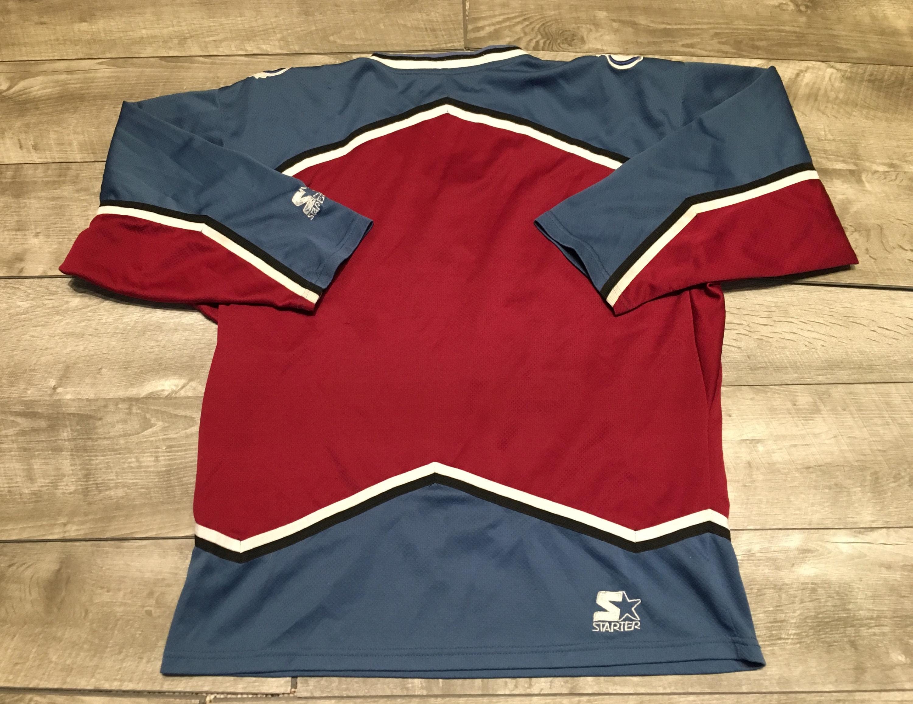 ビンテージ スターター コロラド・アバランチ NHL ホッケー ブルーと 