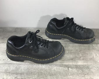 Dr. Martens Doc Air Wair 7A16 Industrial Chunky Black Leather Mens