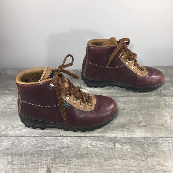 Women’s Vasque 7536 Sundowner Skywalk Gore-Tex Hiking Burgundy Leather Boots Size 6.5 Medium Made in Italy