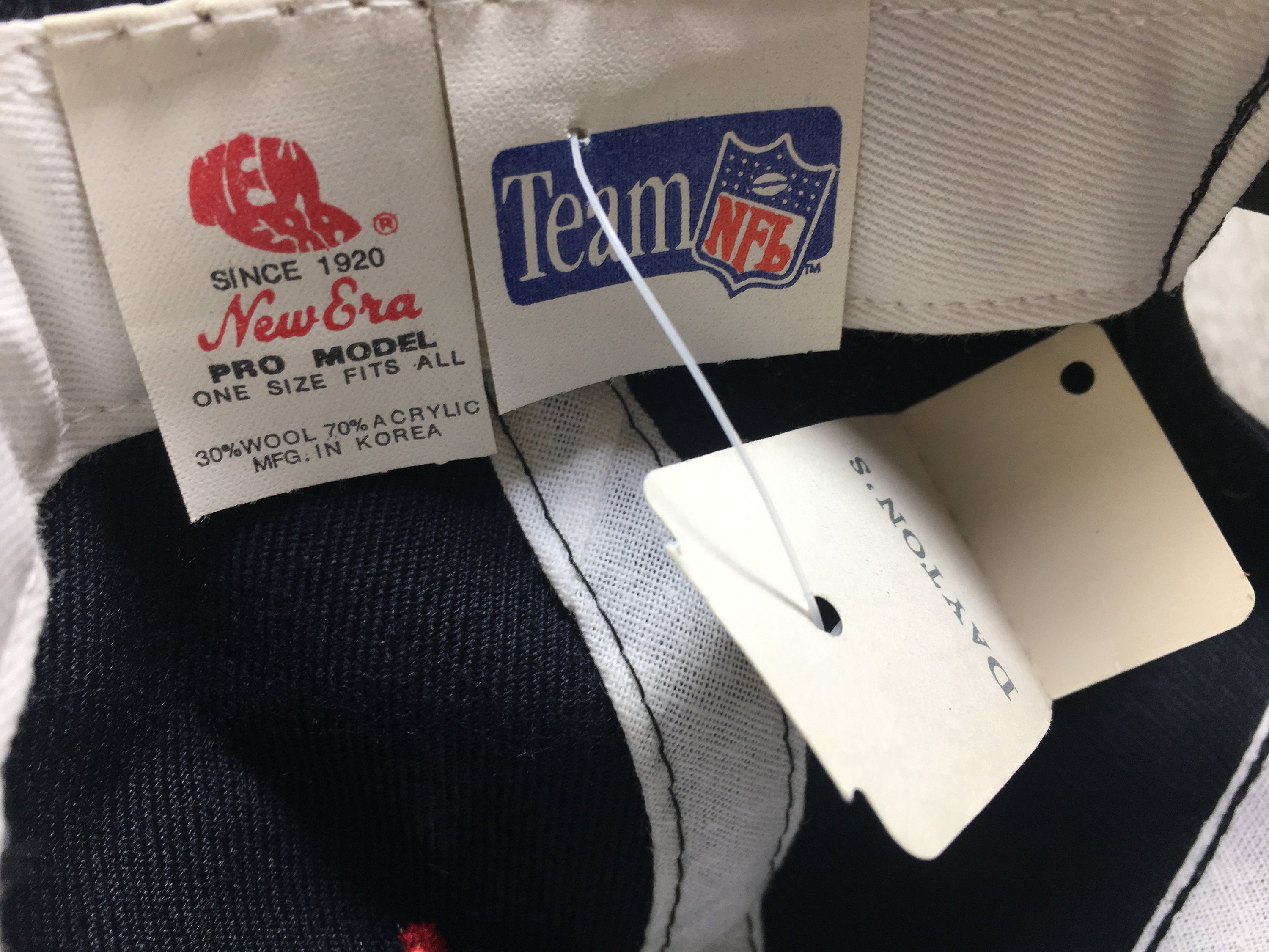 Vintage 90s New Era With Tags Super Bowl XXVI NFL Blue Snapback