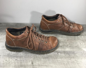 Dr. Martens Doc メンズ 12083 Keith スタイル ブラウン レザー レーストゥトゥシューズ オックスフォードシューズ サイズ UK 12 US 13