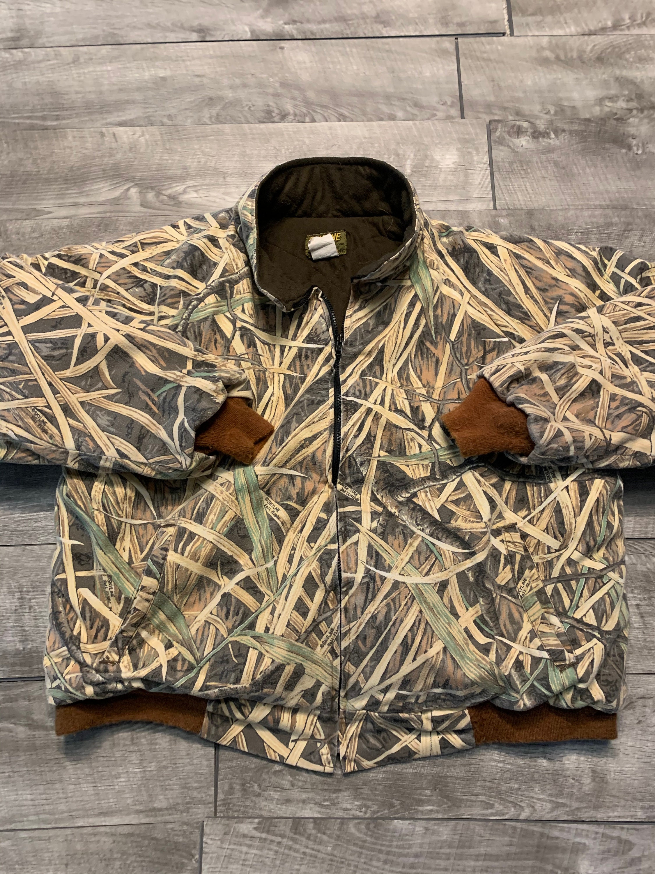 Vintage Skyline Fall Flight Camo Camouflage Quilt-lined