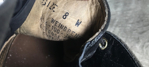 Vintage Vietnam War Era 70s Military Boots Leather Combat  display picture 2