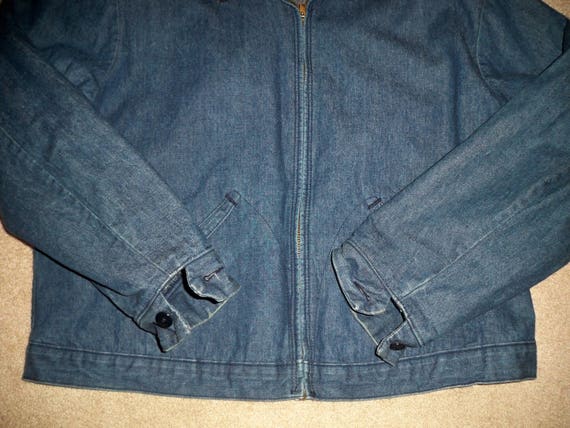 Vintage Big Ben Flannel Blanket Lined Canvas Barn Chore Coat