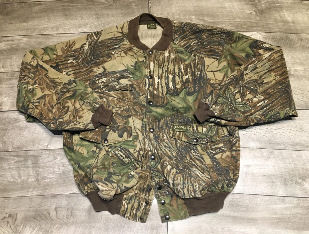 Vintage Spartan Realtree Camo Camouflage Mens Coat Base Layer