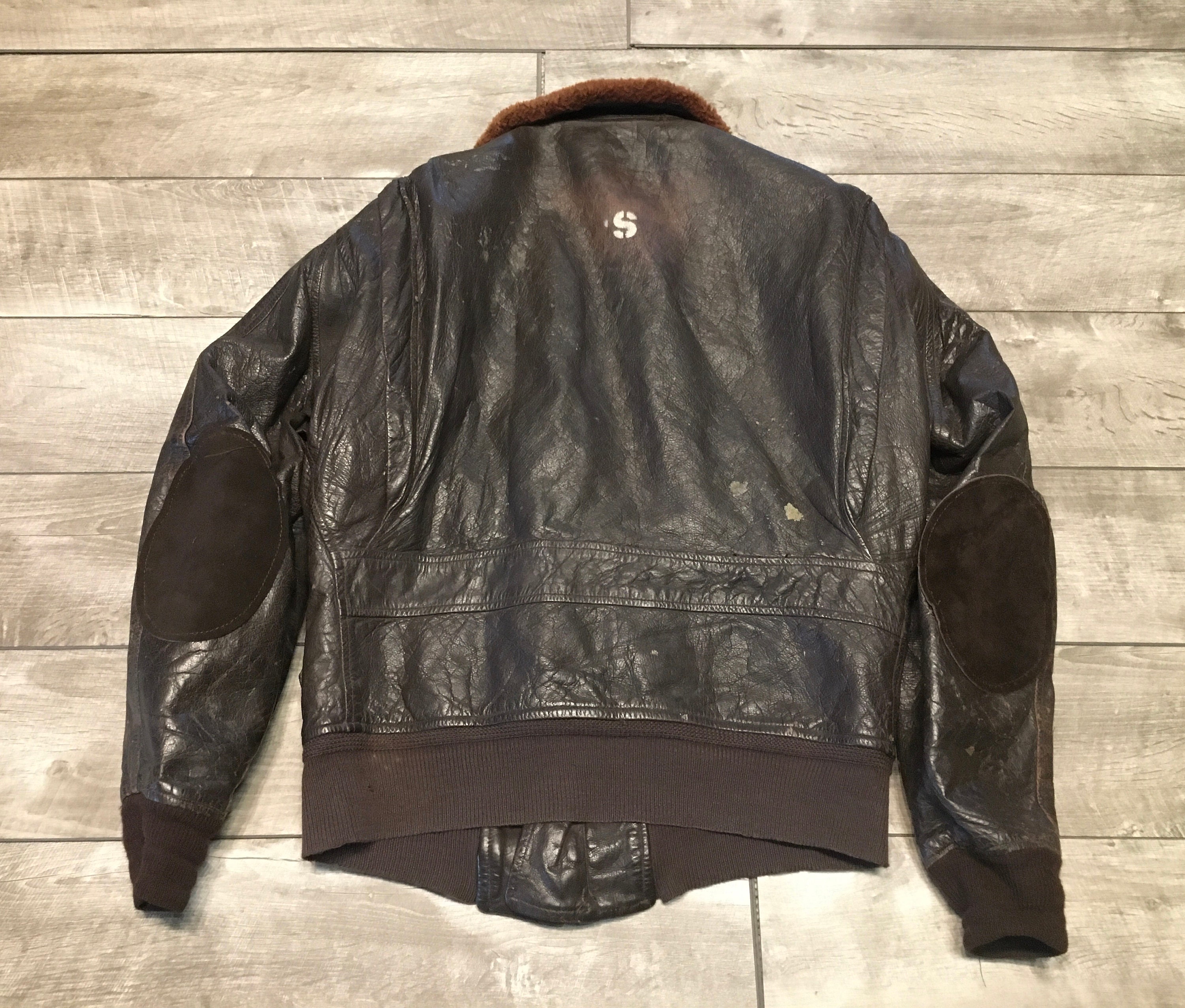 Vintage Vietnam Era G-1 US NAVY Naval Cockpit Bomber Flight Brown