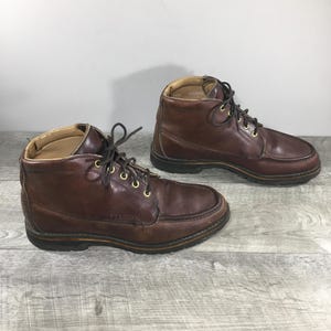 Vintage Filson Style 7904 Uplander Men’s Brown Chukka Work Hunting Boots Made in USA Size 9