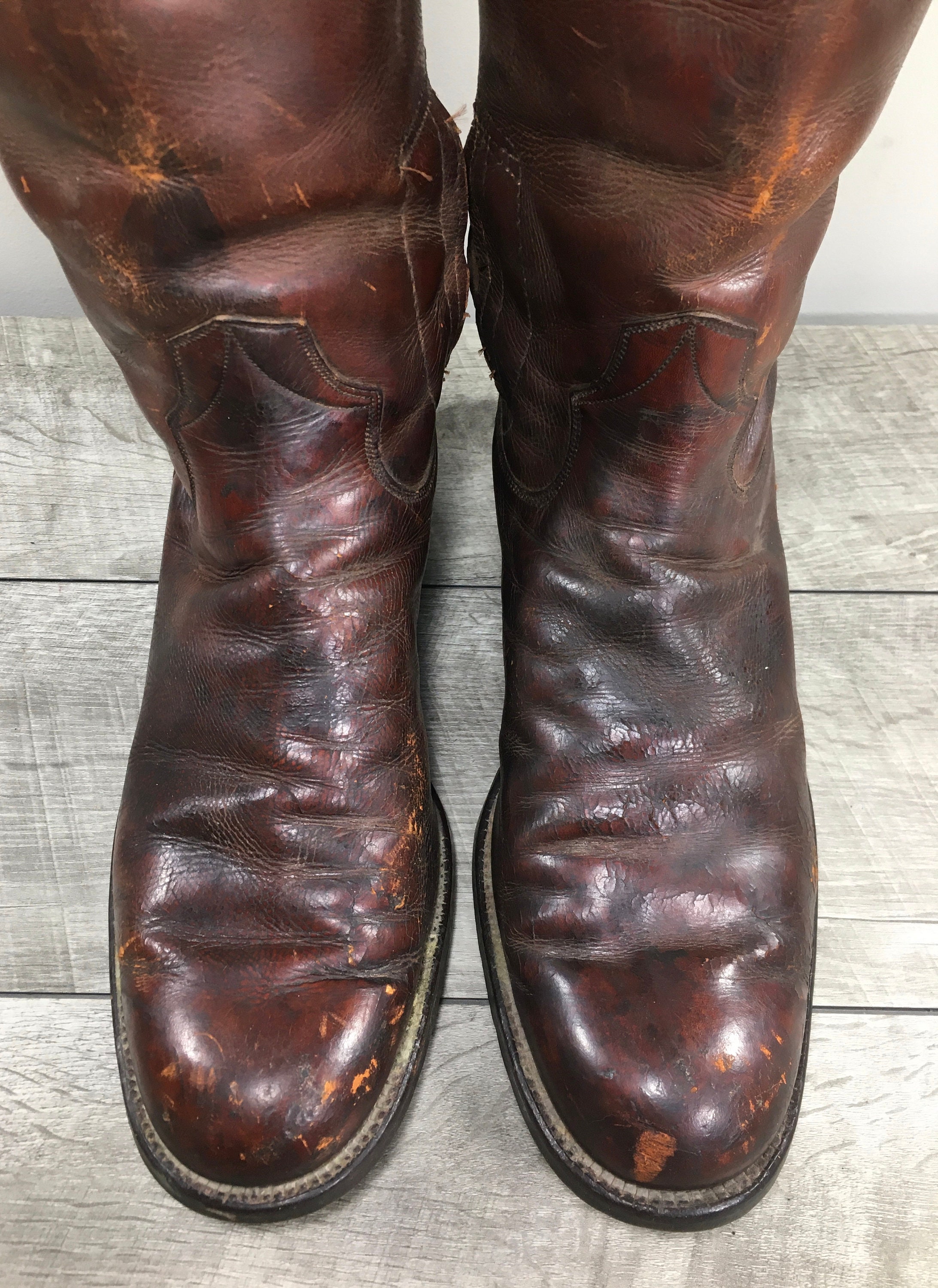 Vintage WWII WW2 Era Russet Leather Mens Motorcycle Biker  display picture 3
