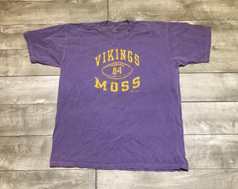 Vintage 90s Starter Minnesota Vikings Randy Moss #84 NFL