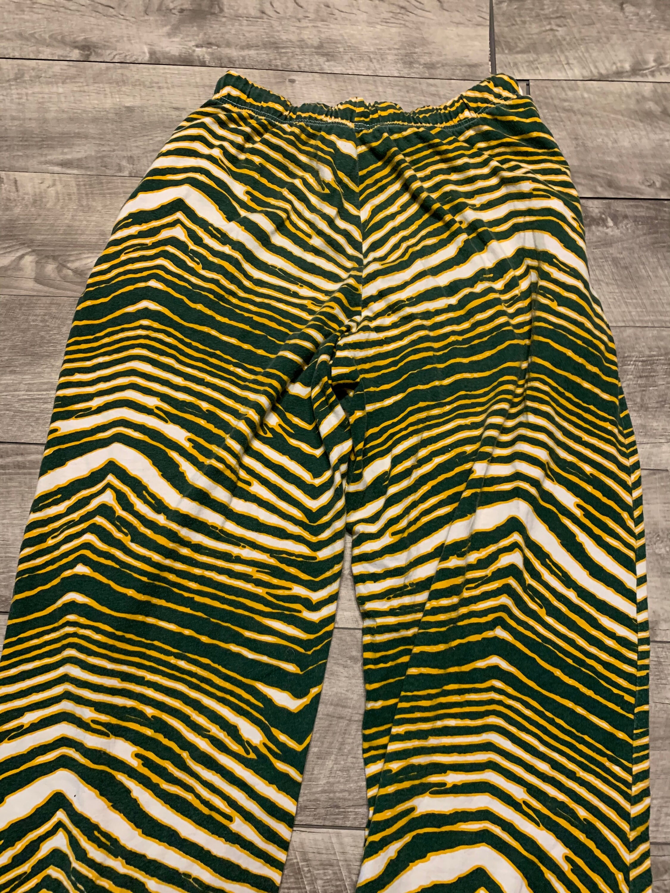 Vintage Zubaz Green  Yellow Green Bay Packers Colorway - Etsy