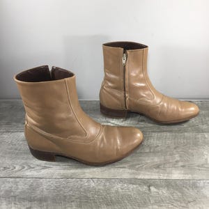 Indie Beatle Florsheim Imperial Mocha Leather Riding Leather Men Western Boots 8 Vintage florsheim boots beatles - Gem main image 4