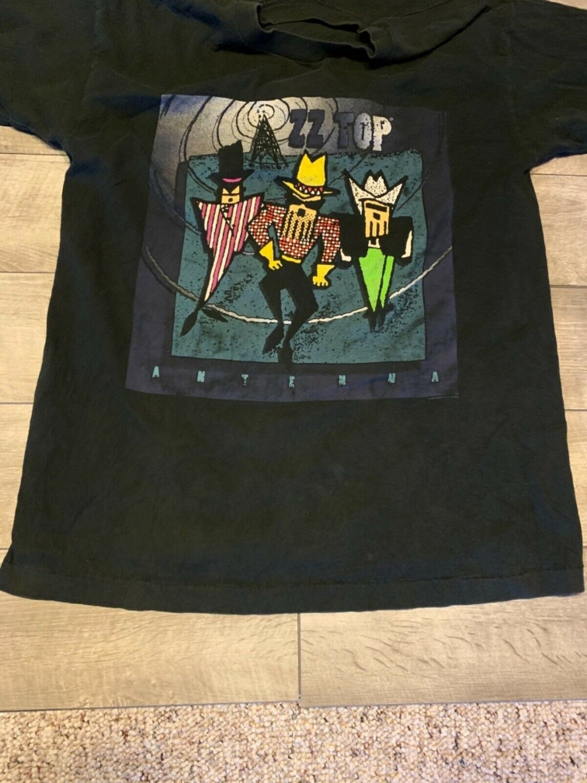 ZZ TOP ANTENNA tour バンドTシャツ Vintage 90s ZZ Top Antenna Tour Shirt - Sz XL - Concert Tee