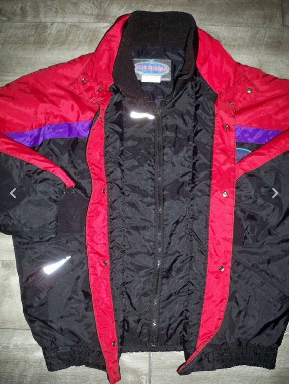 Vintage Polaris Snowmobile Sled Insulated Racing Men's Jacket Coat