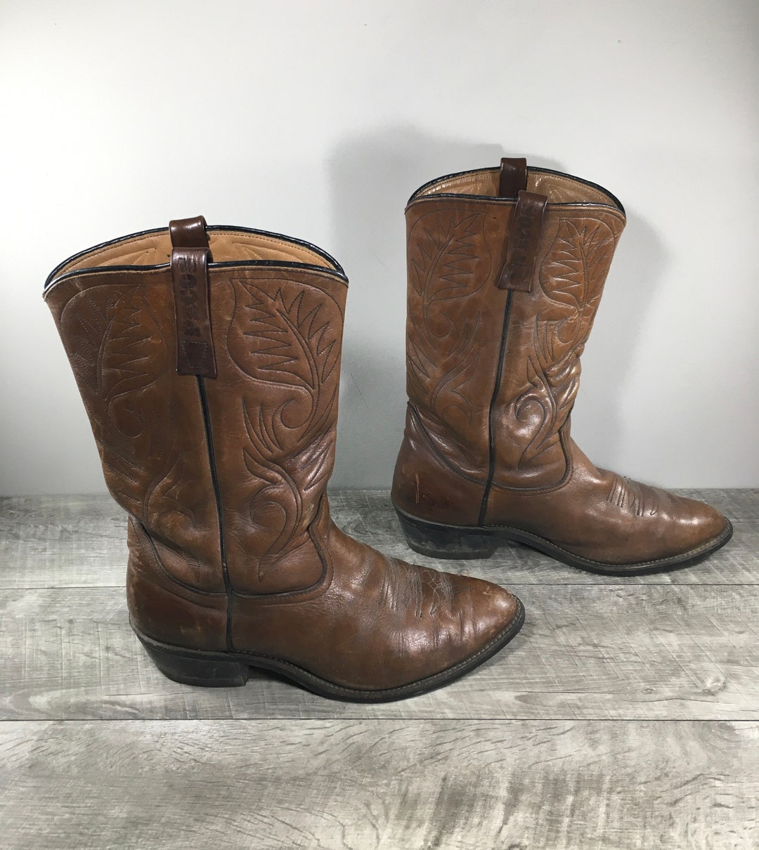 Red Wing 9801 Pecos Mens Roper Leather Work Biker Soft Toe Boots Pull ...