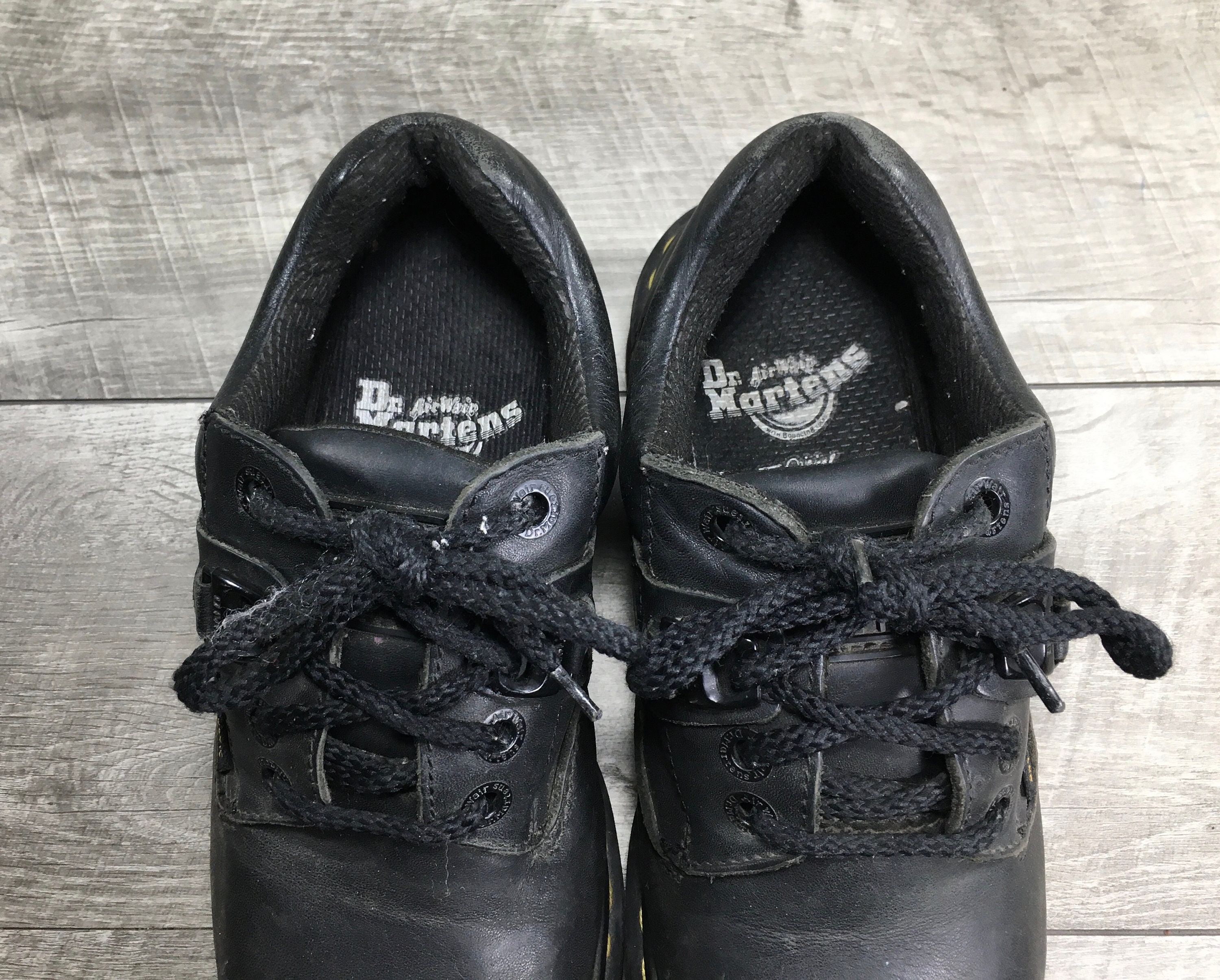 Vintage Dr. Doc Martens 0071 Gaucho Black Leather Womens 
