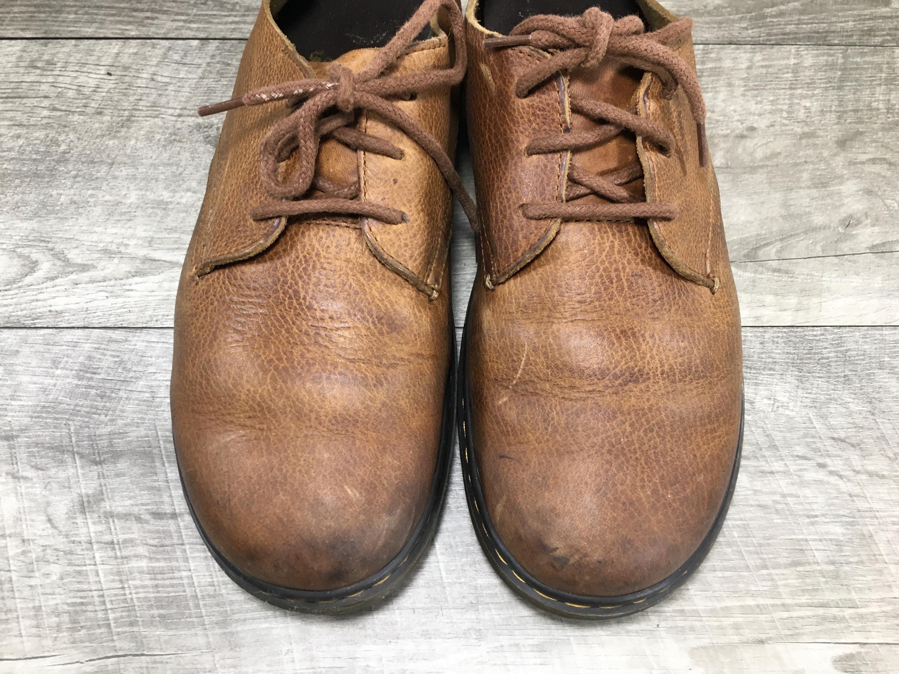 Mens Dr. Martens Bexley Docs Derby Distressed Brown Leather Shoes Size UK 8 US 9 Mens Dr. Martens Bexley Docs Derby Distressed Brown Leather  main image 4
